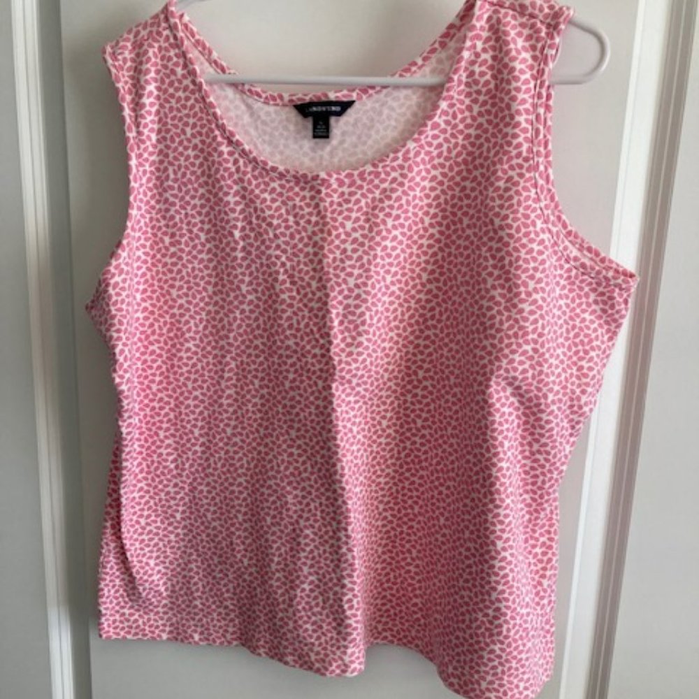 Lands' End Women's patterned Scoop Neck Tank Top XL
